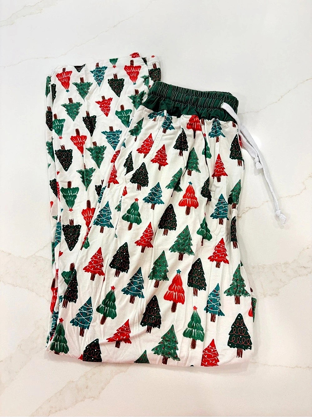 Peach Tree Smocks Printed Christmas Tree Pajama Pants Size S